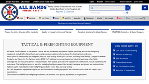 Fire Department Equipment Supplier | All Hands Fire - fire department equipment supplier