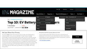 Top 10: EV Battery Manufacturers - EV Magazine - ev battery supplier