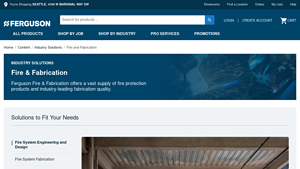 Fire Protection Systems, Sprinkler Fabrication | Ferguson - fire protection system supplier