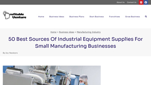 50 Best Sources of Industrial Equipment Supplies for Small ... - equipment supplier