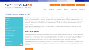 Fire Alarm System Supplier in UAE | Spectrum Middle East Trading - fire alarm system supplier