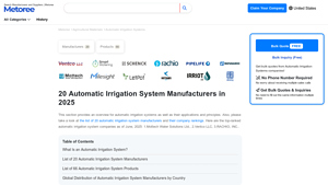 20 Automatic Irrigation System Manufacturers in 2025 - Metoree - irrigation systems supplier
