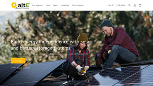 DIY Solar Power & Energy Storage Systems | altE - solar energy equipment supplier