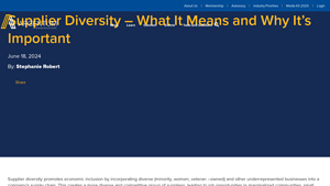 Supplier Diversity - What It Means and Why It's Important - diverse supplier