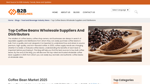 Top Coffee Beans Wholesale Suppliers And Distributors - coffee bean supplier
