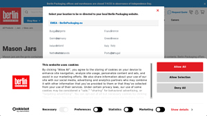Mason Jars | Bulk & Wholesale Price | Berlin Packaging - mason jar supplier