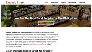 A Food Supplier in the Philippines | Binondo Street - food product supplier