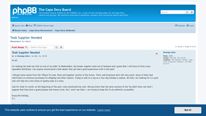 Teak Supplier Needed - The Cape Dory Board - teak toe rail suppliers