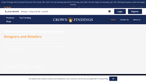 Crown Findings - Wholesale Jewelry Suppliers - wholesale jewelry supplier