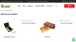 Gift Box Manufacturer in Dubai | Custom Gift Boxes Dubai - Customboxes - gift box supplier