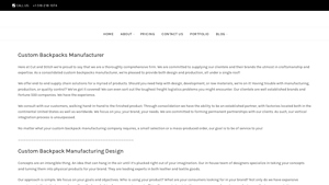 Backpack Manufacturer | Cut and Stitch | Best Custom Backpack ... - backpack manufacturers