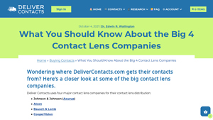 What You Should Know About the Big 4 Contact Lens Companies - contact lens supplier