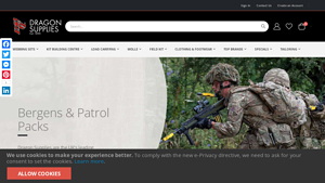 Dragon Supplies Military Equipment - Bergens, Patrol packs, Webbing ... - army supplier