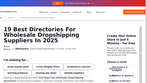19 Best Directories For Wholesale Dropshipping Suppliers In 2025 - drop shipping supplier