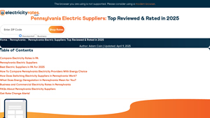 Pennsylvania Electric Suppliers: Top Reviewed & Rated in 2025 - electric generation supplier