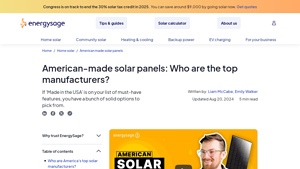 American-made solar panels: Who are the top manufacturers? - solar equipment supplier
