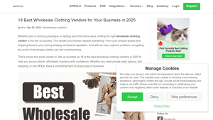 18 Best Wholesale Clothing Vendors for Your Business in 2025 - apparel supplier in dunmore