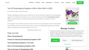 Top 23 Dropshipping Suppliers USA to Work With in 2025 - EPROLO - dropshipping supplier usa