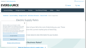 Electric Supply Rates - Eversource - electric supplier rates