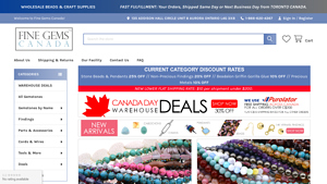 Fine Gems Canada - Wholesale Beads and Supplies - gemstone suppliers