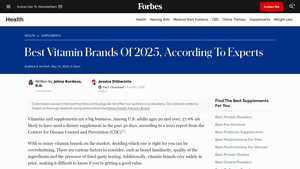 Best Vitamin Brands Of 2025: Expert Reviewed - Forbes Health - best supplement supplier