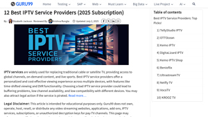 12 Best IPTV Service Providers (2025 Subscription) - Guru99 - iptv supplier