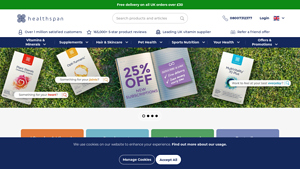 Healthspan UK - The UK's Leading Direct Supplements Supplier - best vitamin supplier