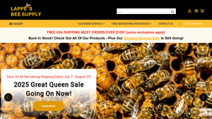 Lappe's Honey Bee Supply | Beekeeping Company USA Shipping - bee supplier