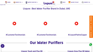Livpure - Best Water Purifier | Water Filter Dubai, Sharjah, UAE - water purifier supplier
