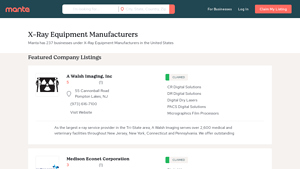 X-Ray Equipment Manufacturers | United States - Manta.com - x ray equipment supplier