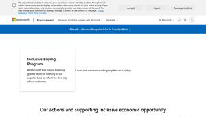 Supplier diversity at Microsoft | Microsoft Procurement - diversity supplier