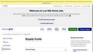 Supply Costs | Bills, Meters & Rates | National Grid - electricity supplier rates