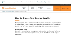 How to Choose Your Energy Supplier - ORU - energy suppliers nyc
