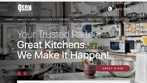 Q'son - The Commercial Kitchen Equipment Provider - commercial kitchen supplier