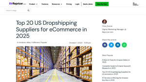 Top 20 US Dropshipping Suppliers for eCommerce in 2025 - Repricer - us suppliers