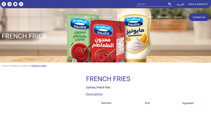 FRENCH FRIES - Sadafco - fries supplier