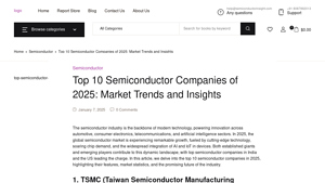 Top 10 Semiconductor Companies of 2025: Market Trends and Insights - semiconductor equipment supplier