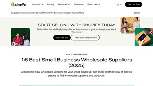 16 Best Small Business Wholesale Suppliers (2025) - Shopify - retail supplier