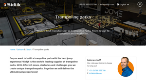Sidijk - Over 40 years of experience - The supplier of trampoline parks - trampoline park supplier