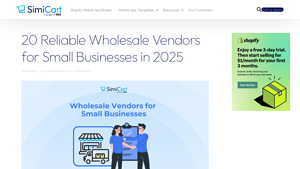 20 Reliable Wholesale Vendors for Small Businesses in 2025 - SimiCart - wholesale retail suppliers