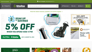 Landscape Supply, Irrigation & Agronomic Maintenance: SiteOne - landscaping supplier