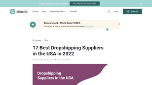 17 Best Dropshipping Suppliers in the USA in 2022 - sixads - drop shipping us suppliers
