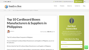 Top 10 Cardboard Boxes Manufacturers & Suppliers in Philippines - pizza box supplier
