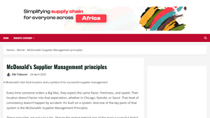 McDonald's Supplier Management principles - Supply Chain Nuggets - mcdonald's suppliers
