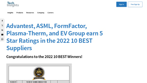 10 BEST Semiconductor Equipment Supplier Rankings for 2022 - TechInsights - semiconductor equipment supplier