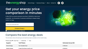 Energy Comparison Service | The Energy Shop - electric supplier comparison