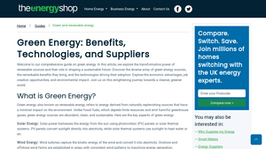 Green Energy: Benefits, Technologies, and Suppliers - green energy supplier