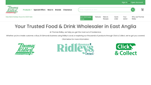 Thomas Ridley - Wholesale Food for the Catering Industry - commercial food supplier