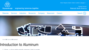 Aluminum Metal Supplier | thyssenkrupp Materials NA - aluminum sheet suppliers