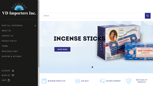 VD Importers: Wholesale Spiritual Products Importer & Distributor - incense supplier